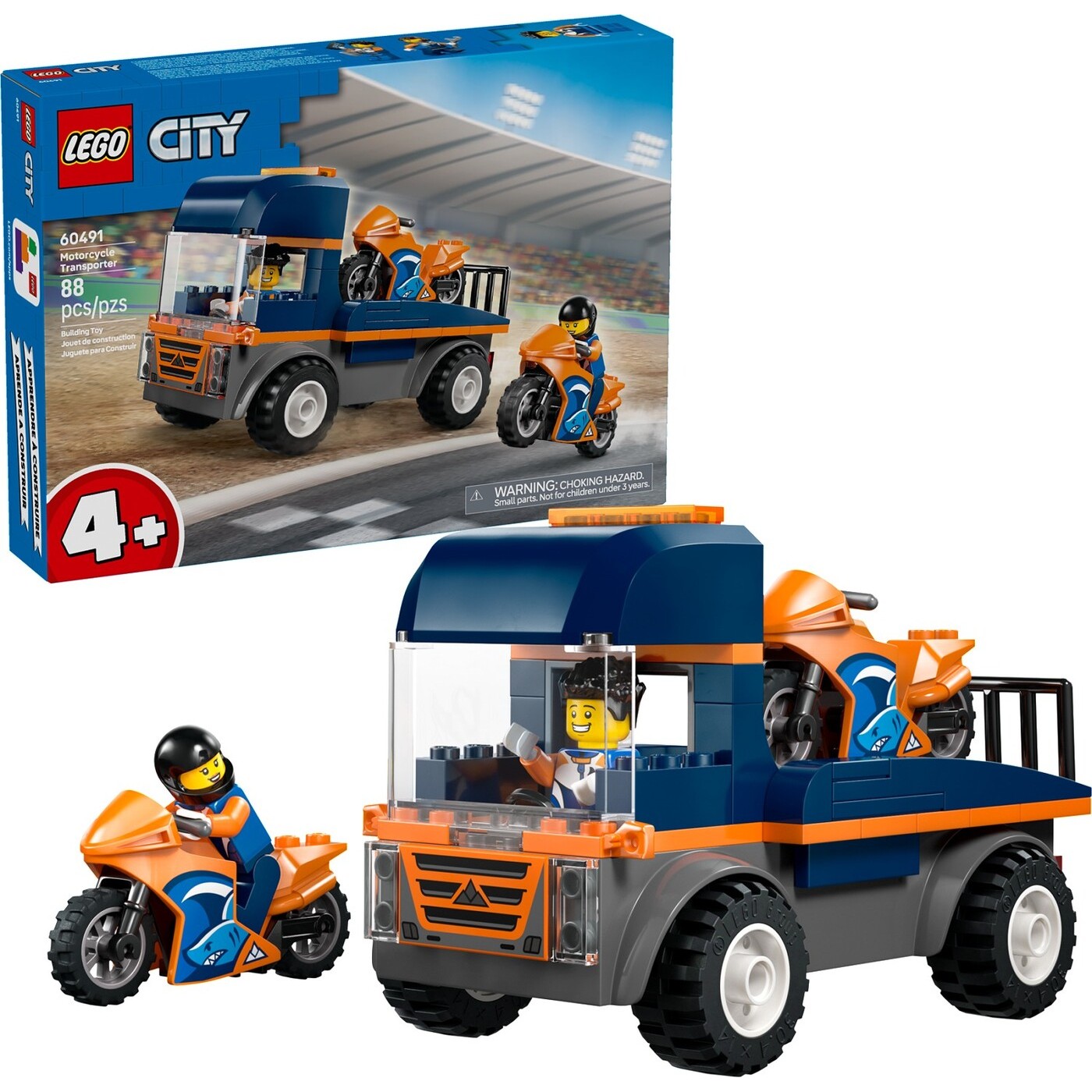 LEGO city great vehicles μεταφορικό μοτοσικλετών (4+) 60491