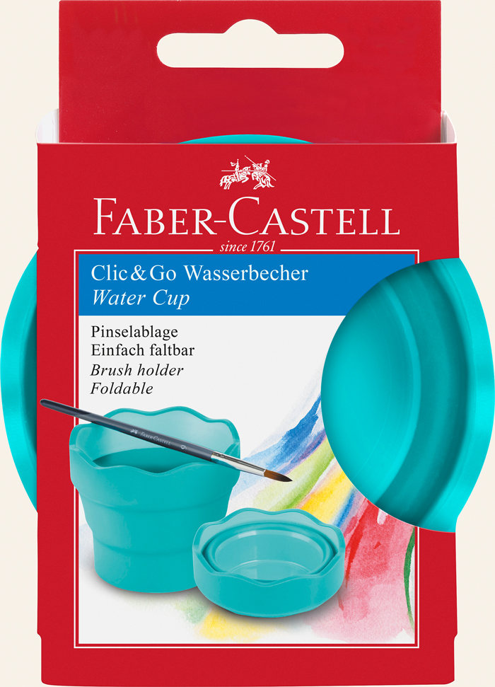 ΔΟΧΕΙΟ ΖΩΓΡΑΦΙΚΗΣ FABER CASTELL CLIC&GO ΤΙΡΚΟΥΑΖ ΔΟΧΕΙΟ ΖΩΓΡΑΦΙΚΗΣ FABER CASTELL CLIC&GO ΤΙΡΚΟΥΑΖ