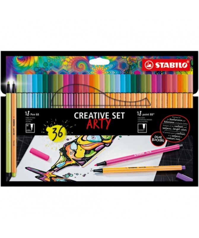 ΣΕΤ STABILO ARTY 8868/36 τεμ (18*88+18*68) ΣΕΤ STABILO ARTY 8868/36 τεμ (18*88+18*68)