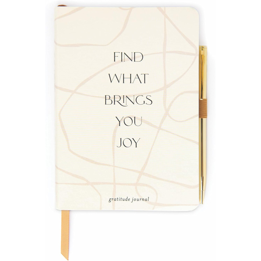 Designworks Σημειωματάριο με Στυλό Χρυσό Gratitude Journal - Brings You Joy