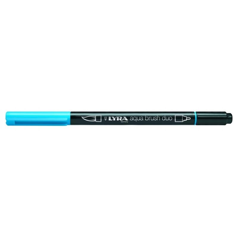Μαρκαδόροι Lyra Aqua Brush Duo Light Blue L6520047