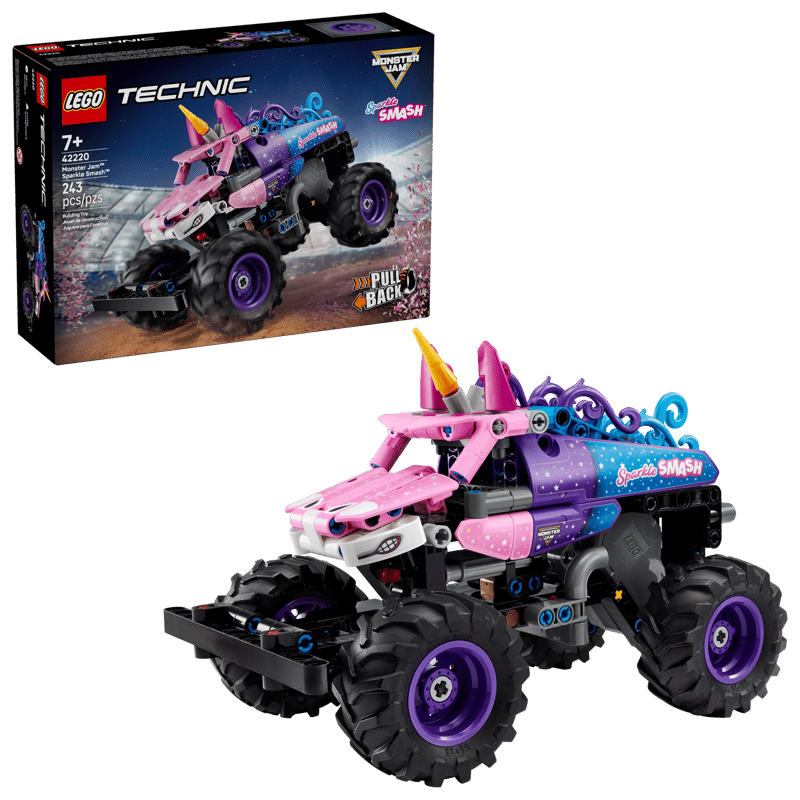 LEGO technic monster jam™ sparkle smash™ pull-back (7+) 42220