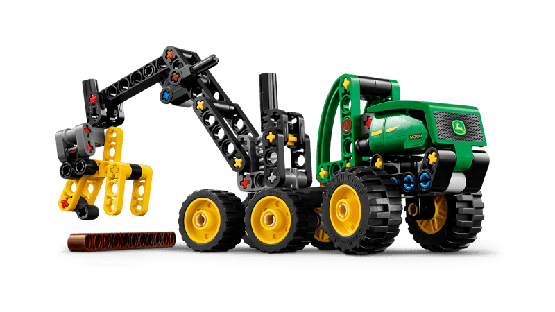 LEGO technic μηχανή υλοτομίας με τροχούς john deere 1470h (7+) 42218