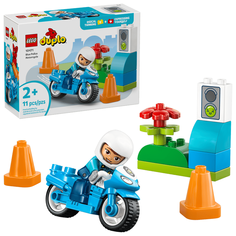 LEGO duplo town μπλε αστυνομική μοτοσικλέτα (2+) 10471