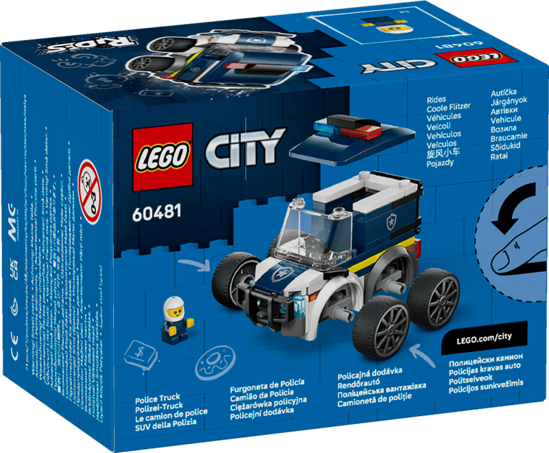 LEGO city brick rides οχήματα – αστυνομικό φορτηγό (5+) 60481