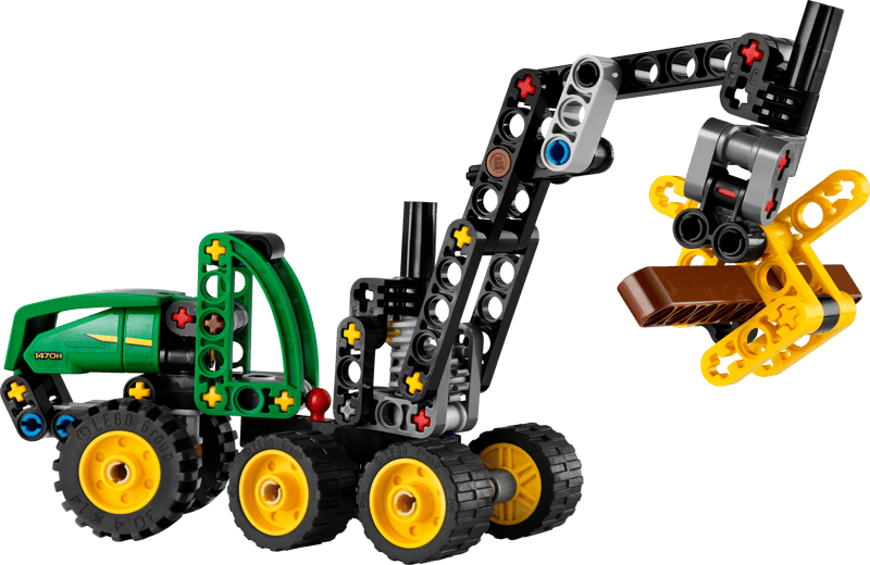 LEGO technic μηχανή υλοτομίας με τροχούς john deere 1470h (7+) 42218