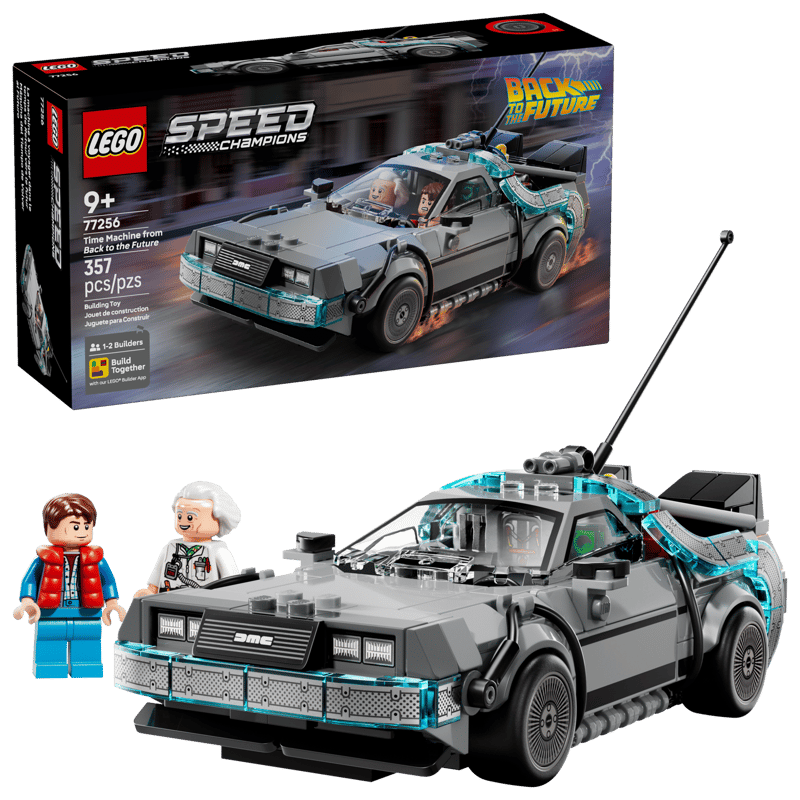 LEGO speed champions χρονομηχανή από την επιστροφή στο μέλλον (9+) 77256