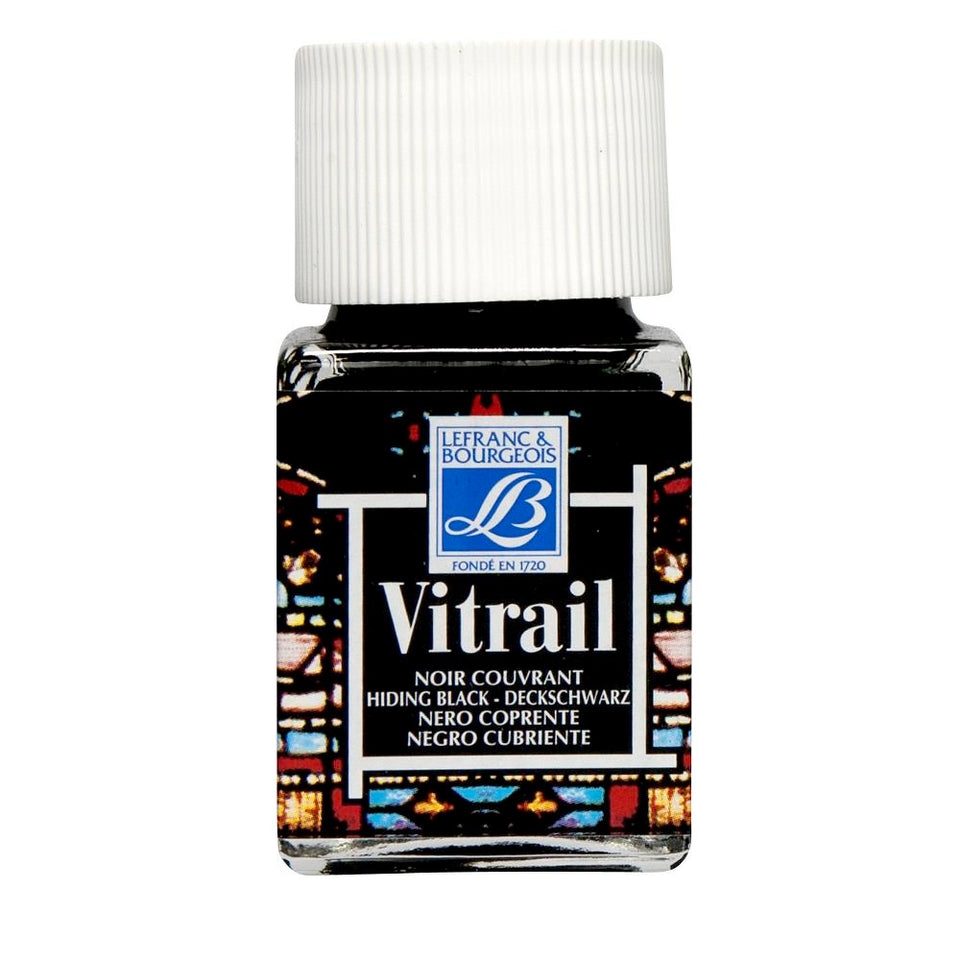 Lefranc & Bourgeois 50ml Vitrail 267 Covering Black Lefranc & Bourgeois 50ml Vitrail 267 Covering Black