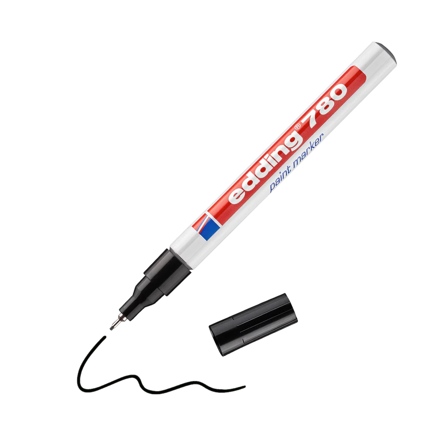 Edding Μαρκαδόρος Λαδιού  780 με μύτη 0,8mm Μαύρο