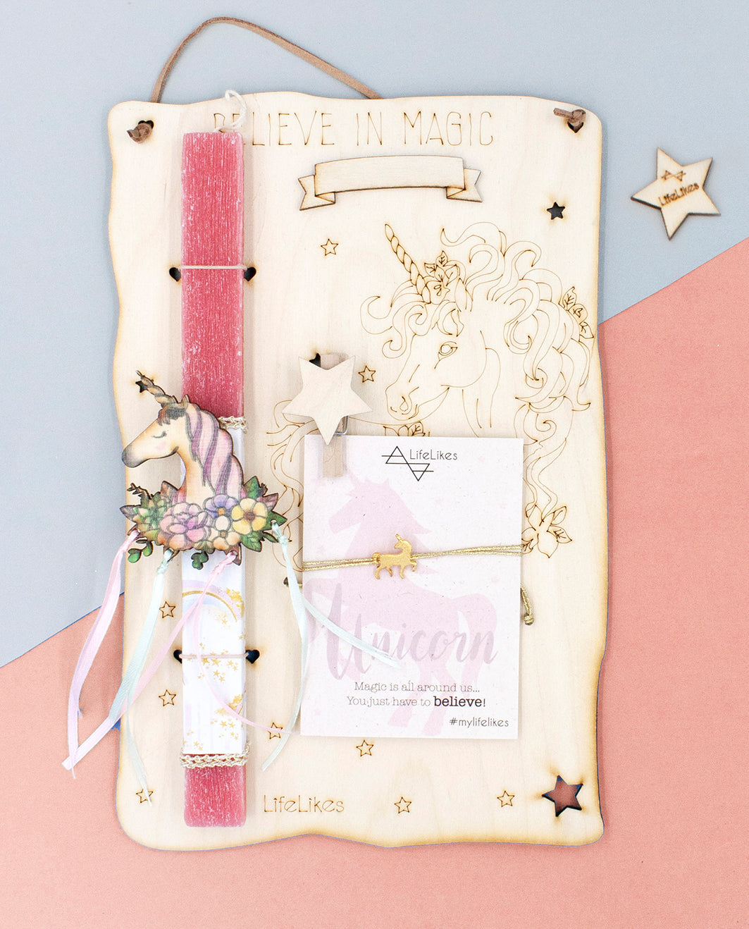 LIFE LIKES  ΛΑΜΠΑΔΑ UNICORN ΚΟΡΔΕΛΕΣ ΚΑΔΡΟ