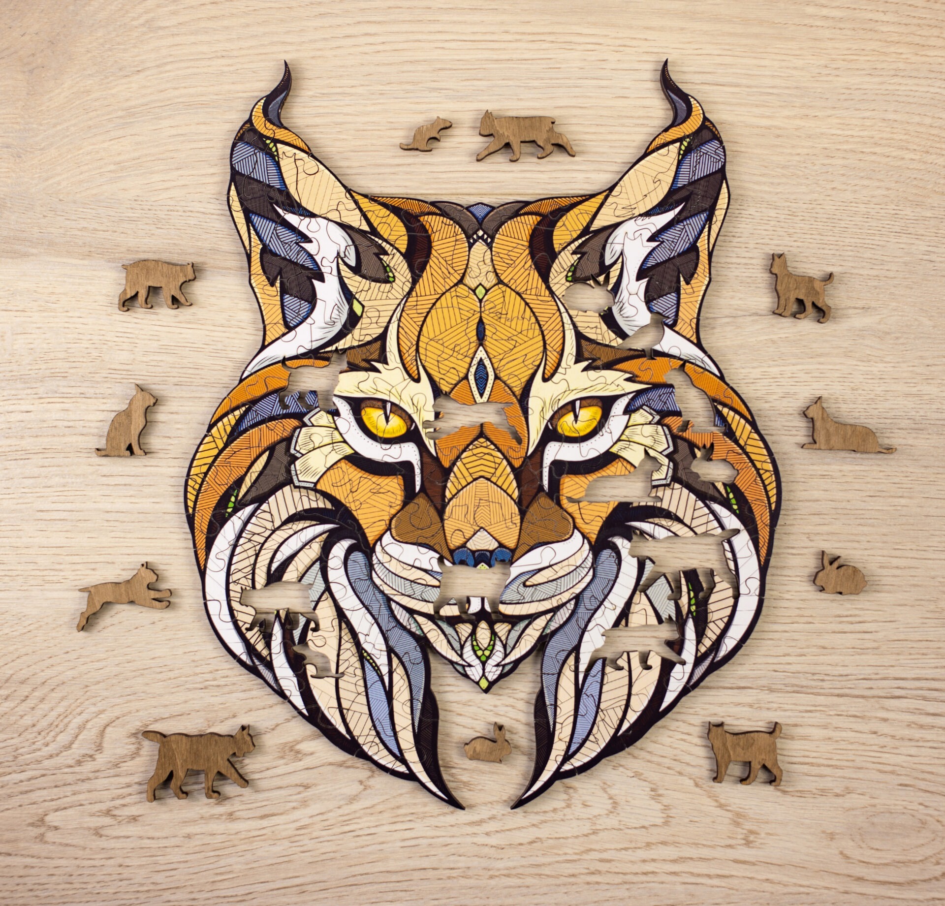 EWA Eco Wood Art Παζλ Lynx Ξύλινο Κουτί