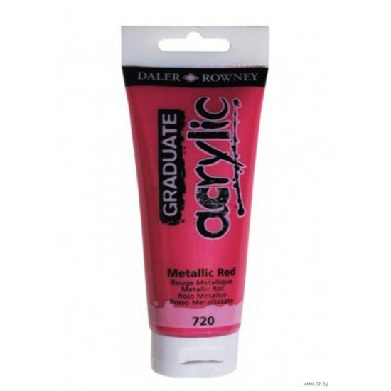 ΑΚΡΥΛΙΚΟ ΧΡΩΜΑ 120ML 720 GRADUATE METALLIC RED