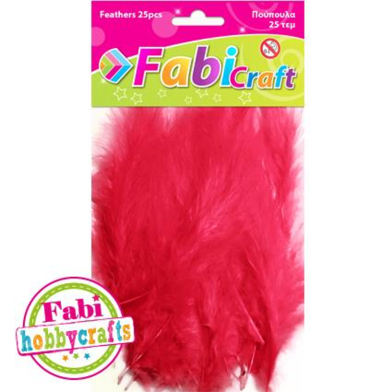 Πούπουλα Fabi 10gr 25τεμ Κόκκινο