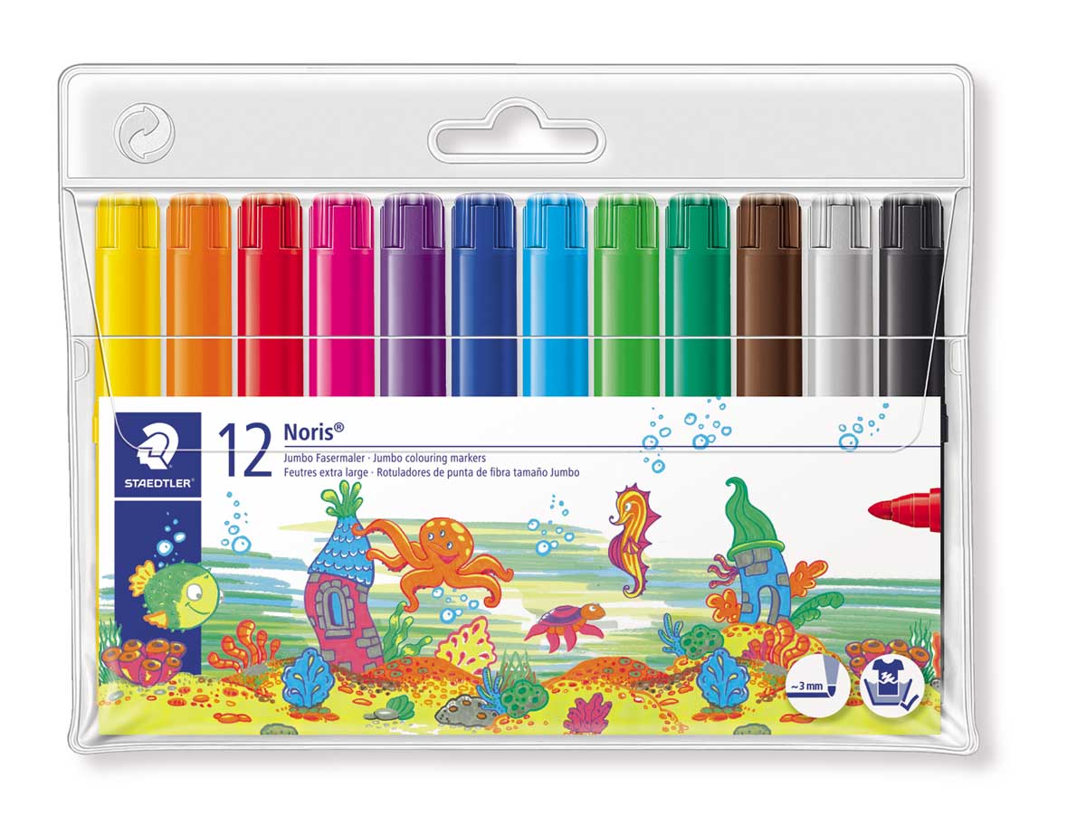 ΣΕΤ ΜΑΡΚΑΔΟΡΟΙ JUMBO STAEDTLER 12τμχ.