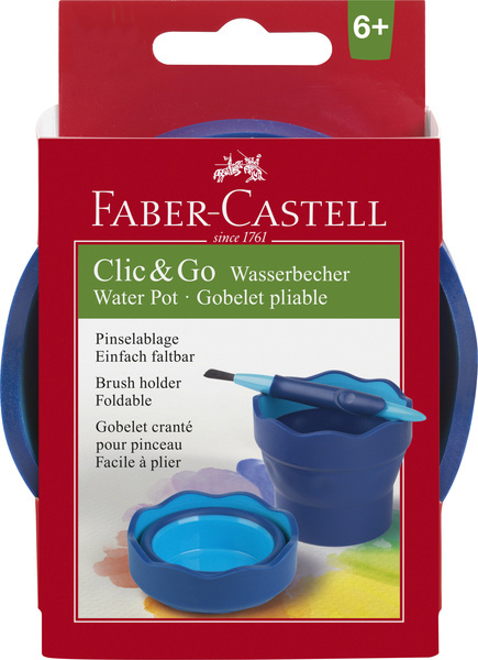 FABER CASTELL ΠΤΥΣΣΟΜΕΝΟ ΠΟΤΗΡΙ ΓΙΑ ΠΙΝΕΛΟ ΜΠΛΕ CLIC & GO