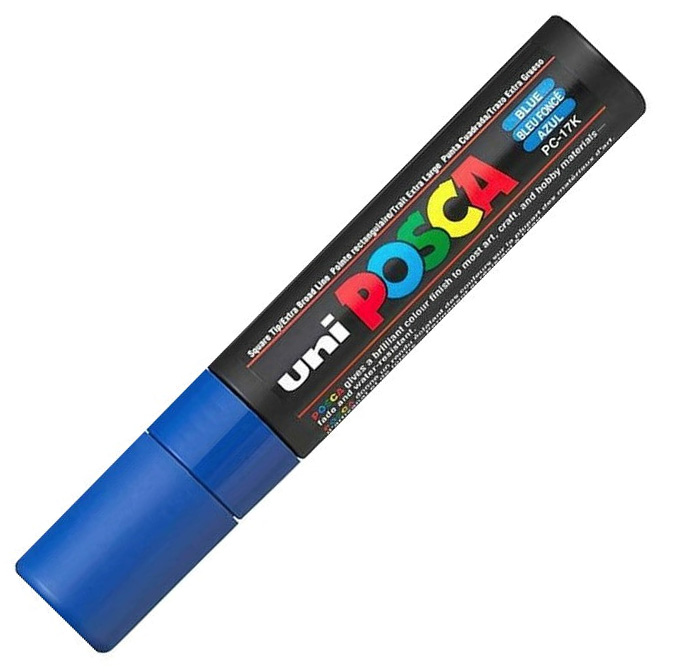 ΜΑΡΚΑΔΟΡΟΙ UNI POSCA PC-17K ΓΙΓΑΣ ΜΠΛΕ ΜΑΡΚΑΔΟΡΟΙ UNI POSCA PC-17K ΓΙΓΑΣ ΜΠΛΕ