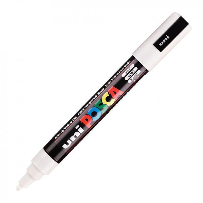 ΜΑΡΚΑΔΟΡΟΣ UNI POSCA PC-5M/5D MEDIUM WHITE