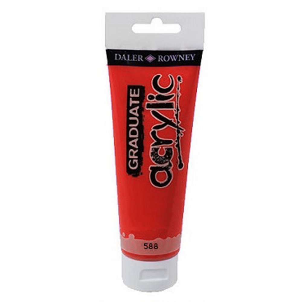 ΧΡΩΜΑ GRADUATE ACRYLIC 120ml VERMILLION HUE ΚΟΚΚΙΝΟ ΕΝΤΟΝΟ