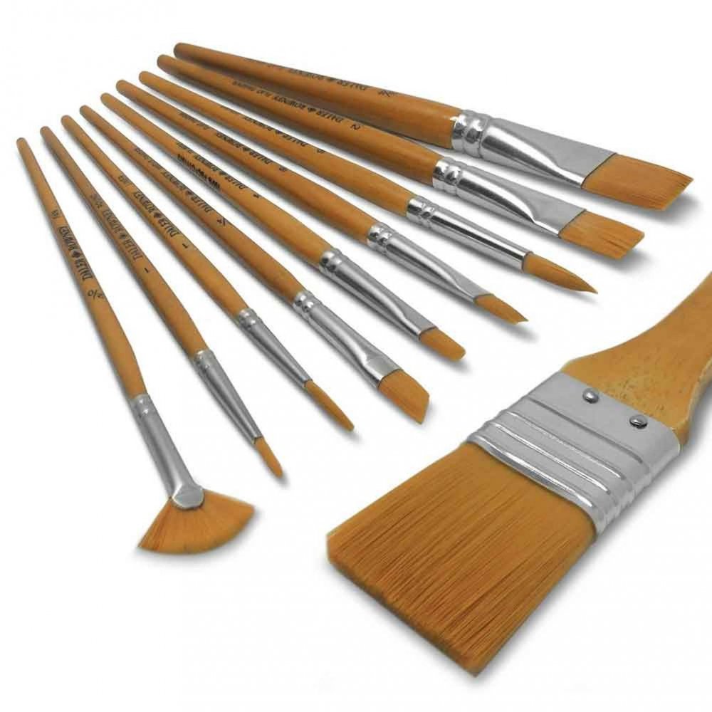 ΣΕΤ ΠΙΝΕΛΑ ΠΛΑΚΕ + ΣΤΡΟΓΓΥΛΑ ΣΕ ΘΗΚΗ SIMPLY ACRYLIC BRUSH ΣΕΤ ΠΙΝΕΛΑ ΠΛΑΚΕ + ΣΤΡΟΓΓΥΛΑ ΣΕ ΘΗΚΗ SIMPLY ACRYLIC BRUSH