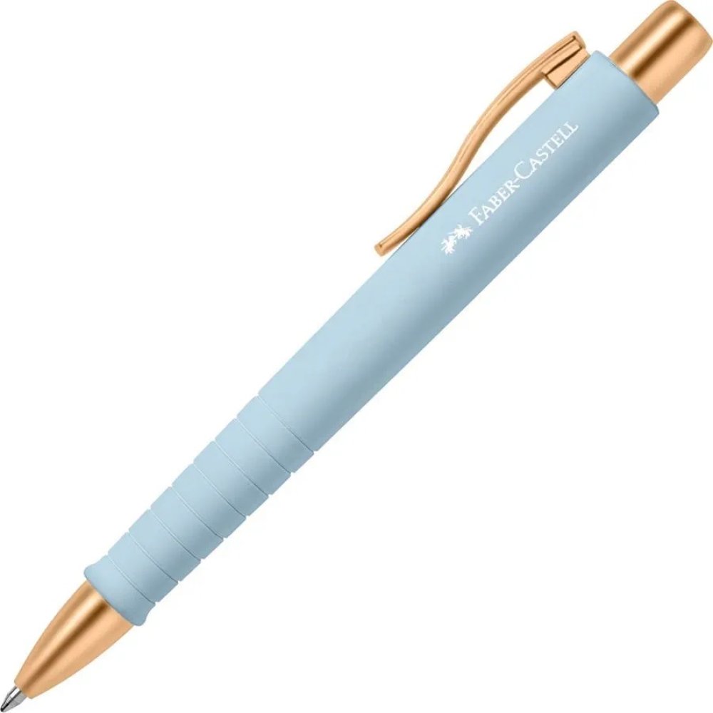 ΣΤΥΛΟ ΔΙΑΡΚΕΙΑΣ FABER CASTELL POLYBALL URBAN XB ΓΑΛΑΖΙΟ-ΧΡΥΣΟ 1.6