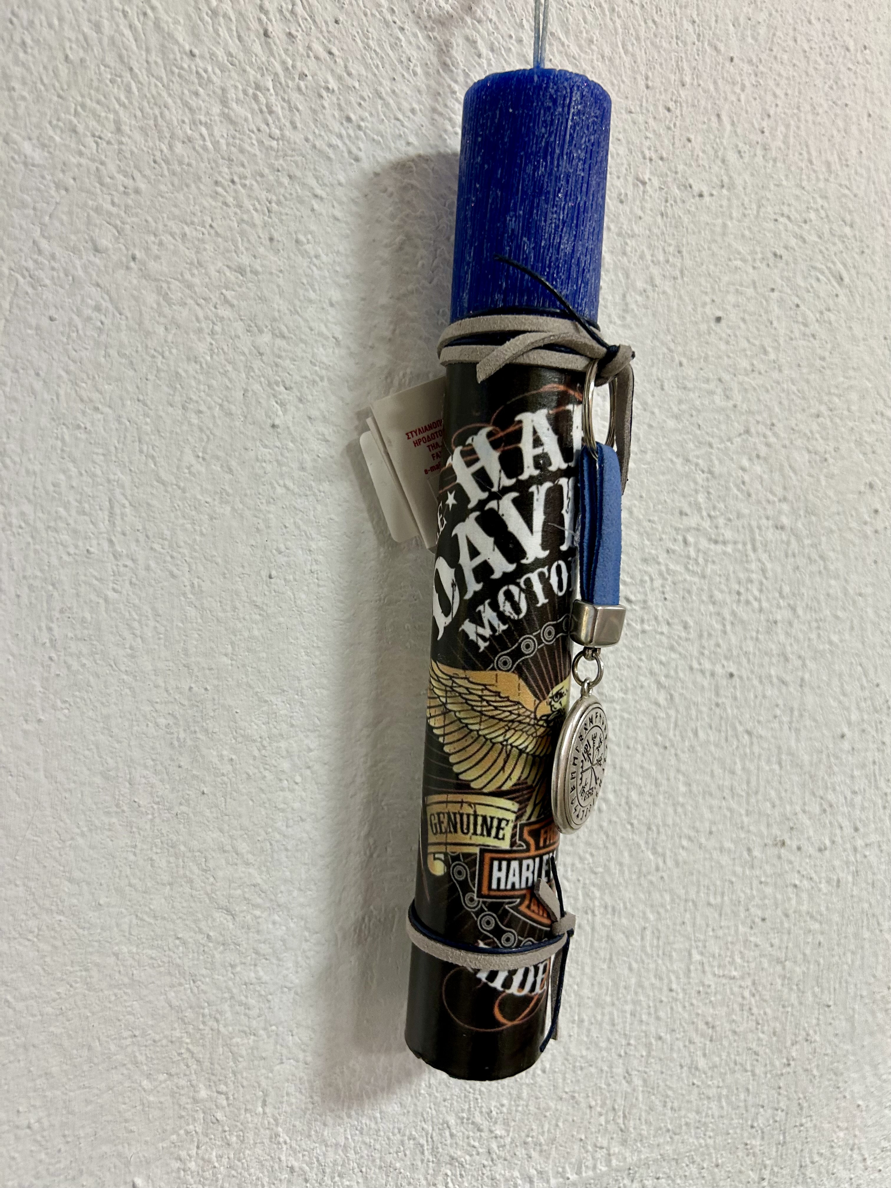 ΛΑΜΠΑΔΑ ΜΠΛΕ ΜΕ ΤΥΠΩΜΑ HARLEY DAVIDSON