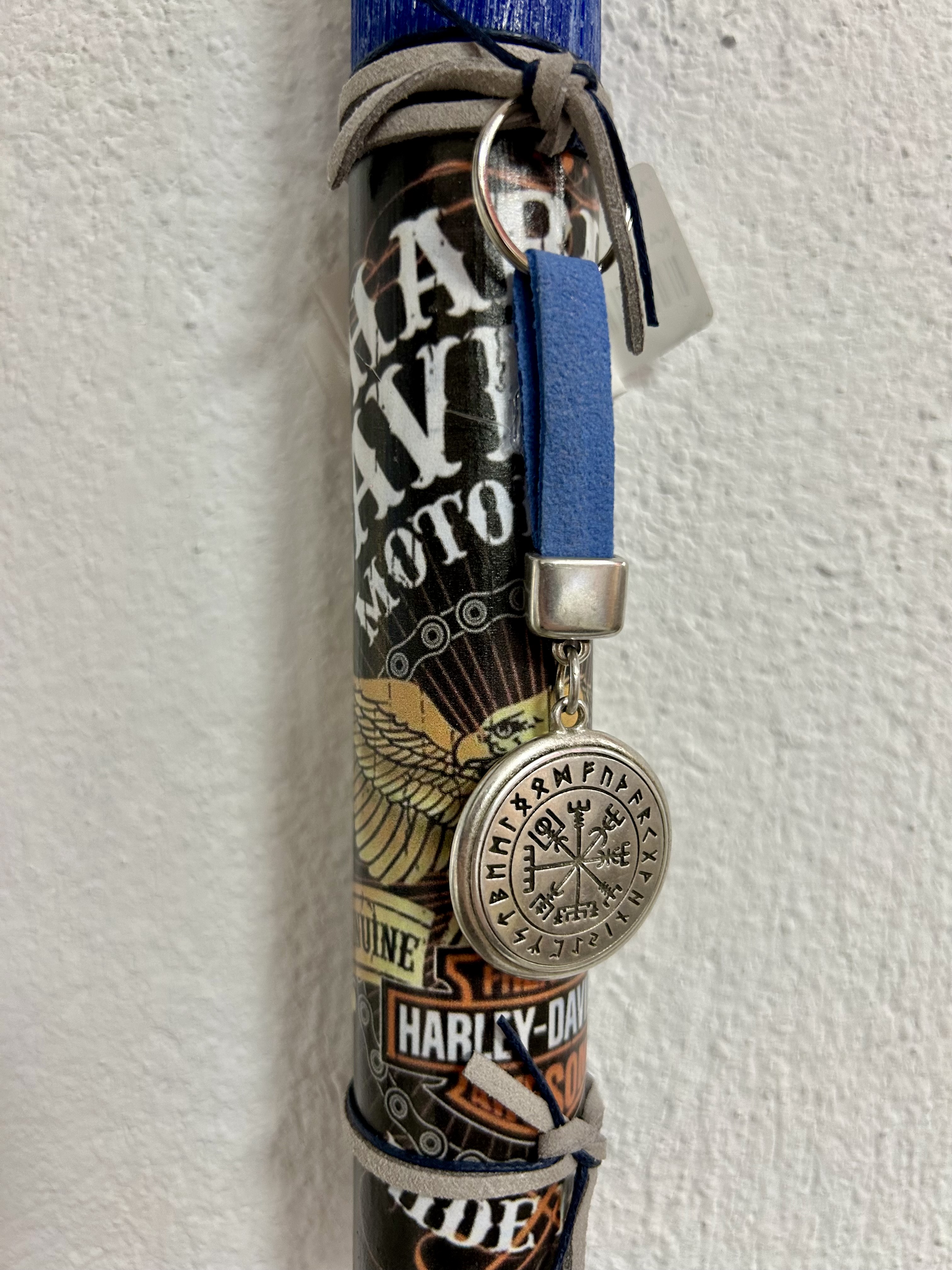 ΛΑΜΠΑΔΑ ΜΠΛΕ ΜΕ ΤΥΠΩΜΑ HARLEY DAVIDSON