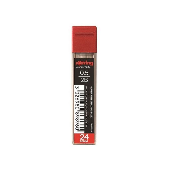 ROTRING ΜΥΤΕΣ SUPER FINE 0.5MM 2B 24τμχ.
