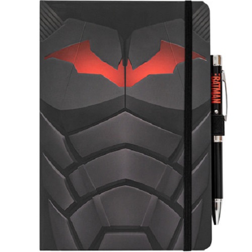 PREMIUM ΤΕΤΡΑΔΙΟ ΔΕΡΜΑΤΙΝΗ ΜΕ ΣΤΥΛΟ ΦΩΤΑΚΙ A5 DC BATMAN 14,5x20