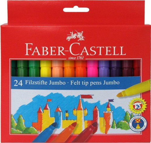 ΜΑΡΚΑΔΟΡΟΙ FABER CASTELL JUMBO 24 ΧΡΩΜΑΤΑ