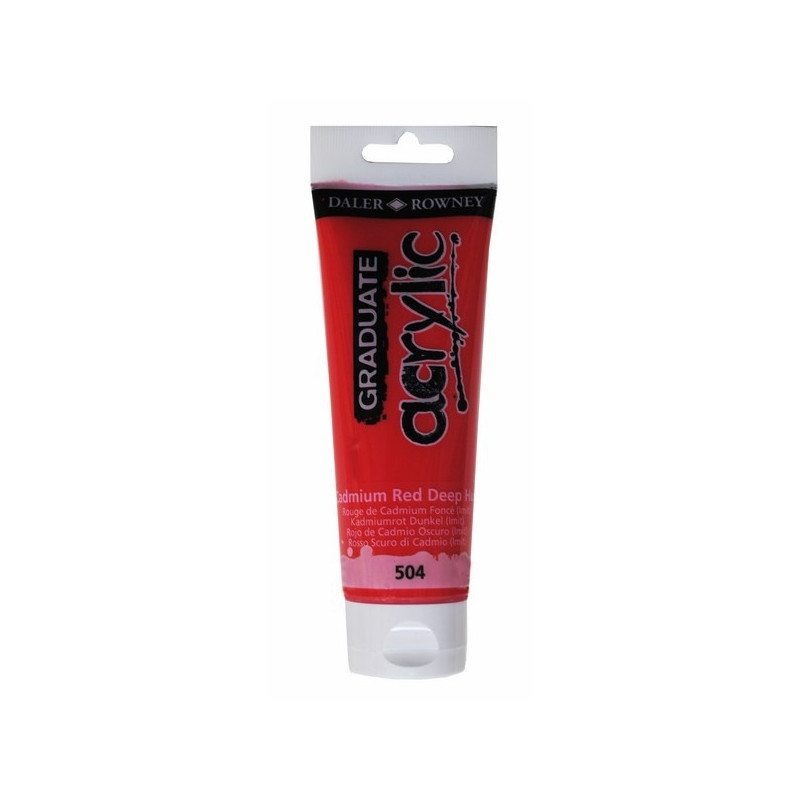 ΧΡΩΜΑ GRADUATE ACRYLIC 120ml RED DEEP HUE