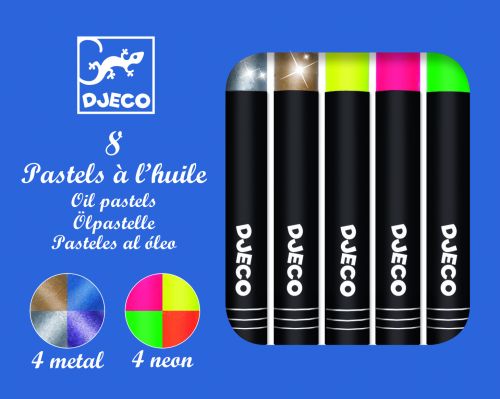 DJECO ΛΑΔΟΠΑΣΤΕΛ 8 ΤΕΜΑΧΙΑ 4 ΜΕΤΑΛΛΙΚΑ, 4 ΝΕΟΝ ΧΡΩΜΑΤΑ DJECO ΛΑΔΟΠΑΣΤΕΛ 8 ΤΕΜΑΧΙΑ 4 ΜΕΤΑΛΛΙΚΑ, 4 ΝΕΟΝ ΧΡΩΜΑΤΑ