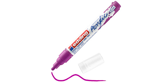 EDDING 5100 ΑΚΡΥΛΙΚΟΣ ΜΑΡΚΑΔΟΡΟΣ 2-3ΜΜ BERRY EDDING 5100 ΑΚΡΥΛΙΚΟΣ ΜΑΡΚΑΔΟΡΟΣ 2-3ΜΜ BERRY