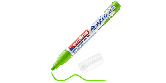 EDDING 5100 ΑΚΡΥΛΙΚΟΣ ΜΑΡΚΑΔΟΡΟΣ 2-3MM YELLOW-GREEN EDDING 5100 ΑΚΡΥΛΙΚΟΣ ΜΑΡΚΑΔΟΡΟΣ 2-3MM YELLOW-GREEN
