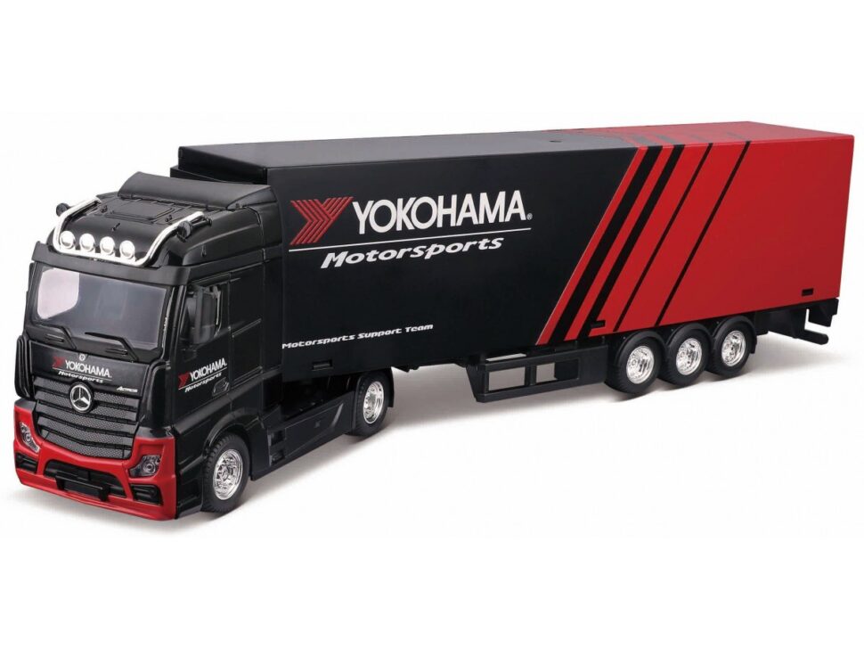 BURAGO 1/43 18-31480 - MERCEDES BENZ HAULER ΜΕ ΡΥΜΟΥΛΚΟΥΜΕΝΟ FIRESTONE RACING