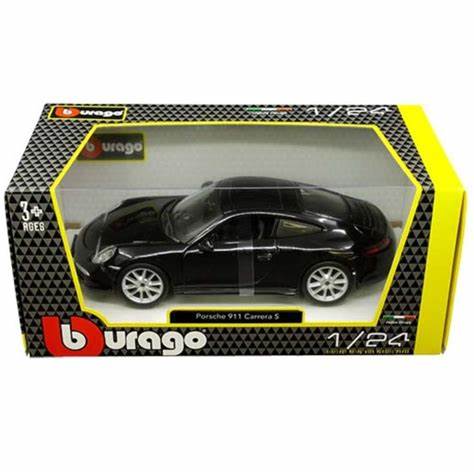 ΜΕΤΑΛΛΙΚΟ ΑΥΤΟΚΙΝΗΤΟ BURAGO 1/24 PORSCHE 911 CARRERA S BLACK