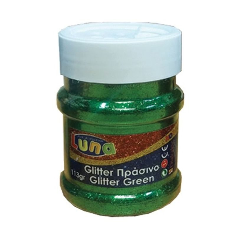 LUNA GLITTER ΠΡΑΣΙΝΟ ΣΚΟΝΗ 113Gr LUNA GLITTER ΠΡΑΣΙΝΟ ΣΚΟΝΗ 113Gr