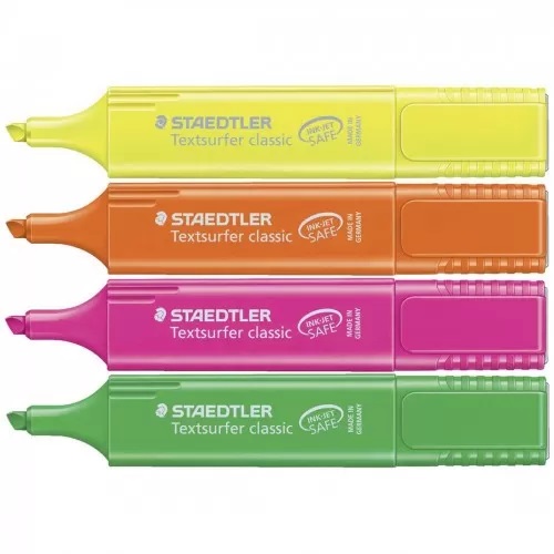ΣΕΤ ΥΠΟΓΡΑΜΜΙΣΤΕΣ STAEDTLER 4 ΤΕΜΑΧΙΑ