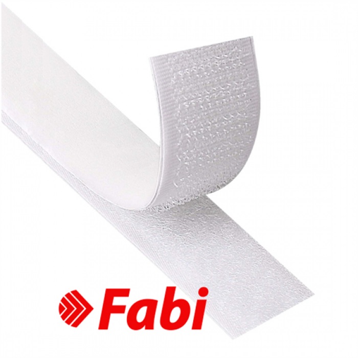 ΤΑΙΝΙΑ FABI VELCRO 25mmx2m ΑΥΤΟΚΟΛΛΗΤΗ ΛΕΥΚΗ
