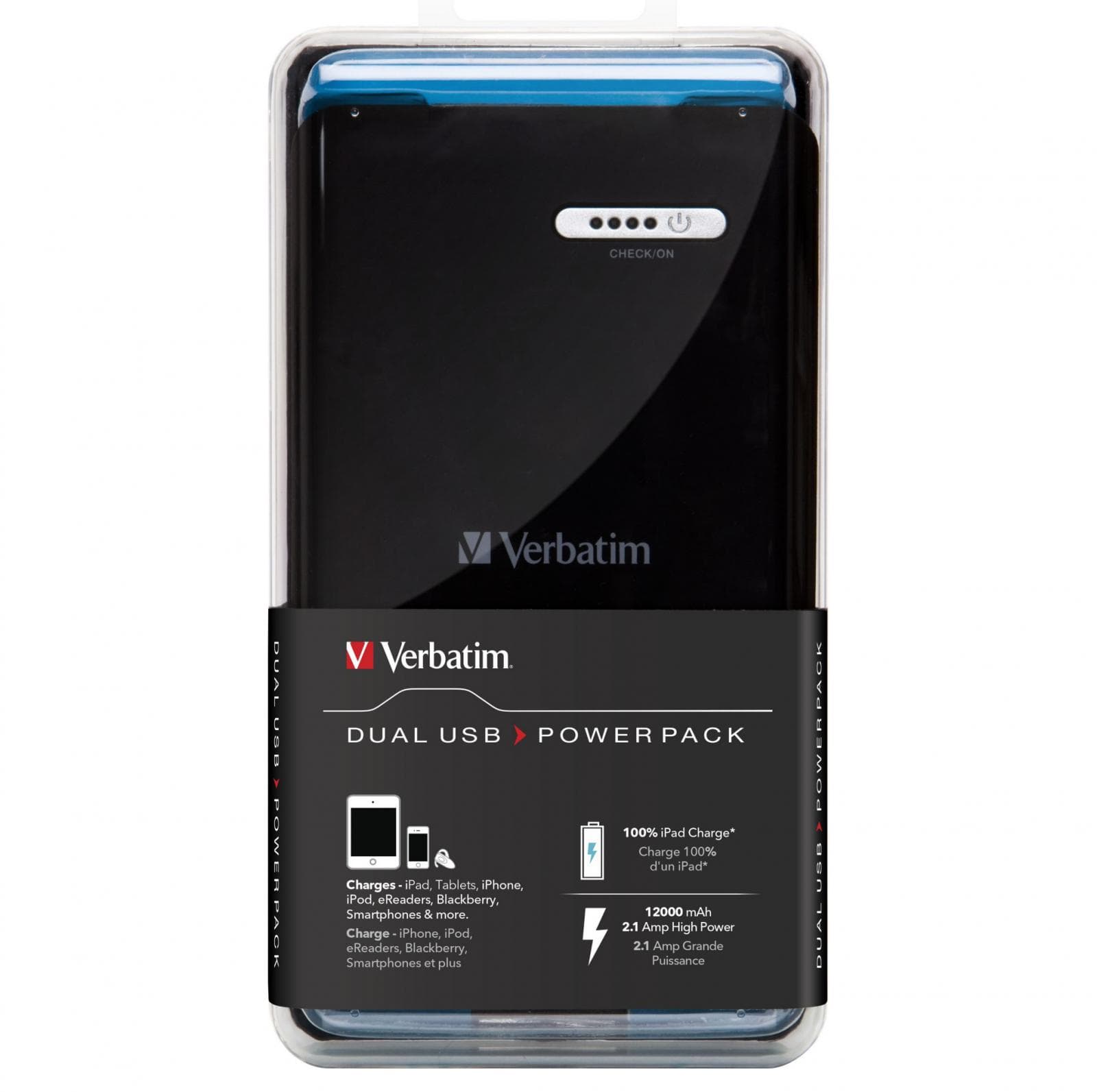 VERBATIM POWER BANK 2xUSB 12000mAh VERBATIM POWER BANK 2xUSB 12000mAh