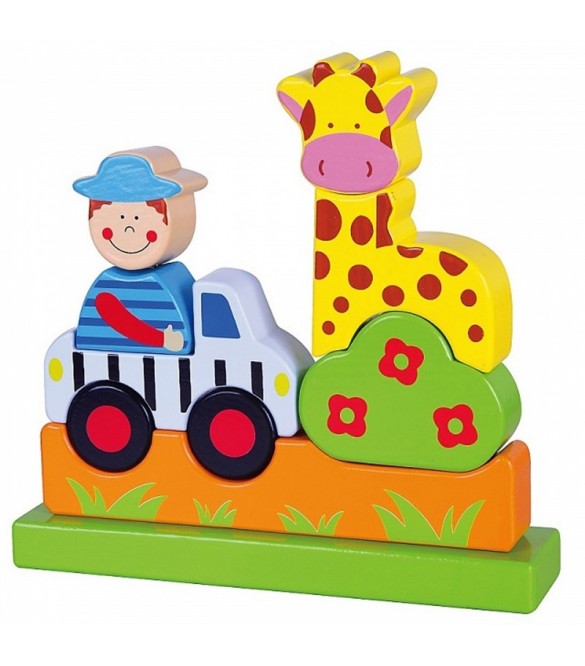 Viga ξύλινο μαγνητικό 3d παζλ ζωολογικός κήπος