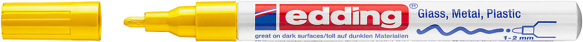 EDDING 751 μαρκαδόρος gloss paint κιτρινο 1-2mm EDDING 751 μαρκαδόρος gloss paint κιτρινο 1-2mm