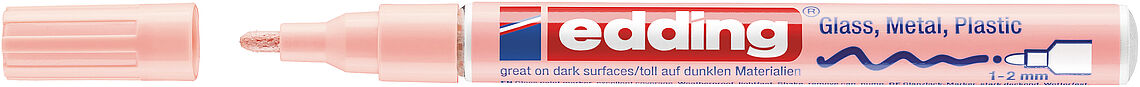 EDDING 751 μαρκαδόρος gloss paint ροζ παστέλ 1-2mm