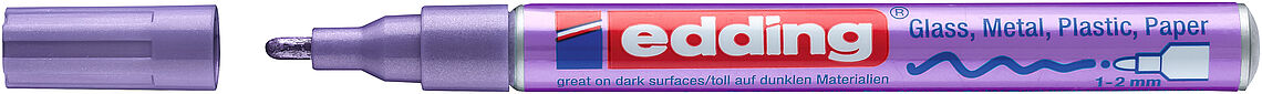 EDDING 751 μαρκαδόρος gloss paint βιολετί μεταλλικό 1-2mm EDDING 751 μαρκαδόρος gloss paint βιολετί μεταλλικό 1-2mm
