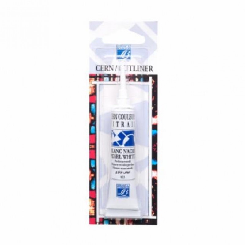 Lefranc & Bourgeois 20ml Vitrail Περίγραμμα Λευκό Περλέ No 023