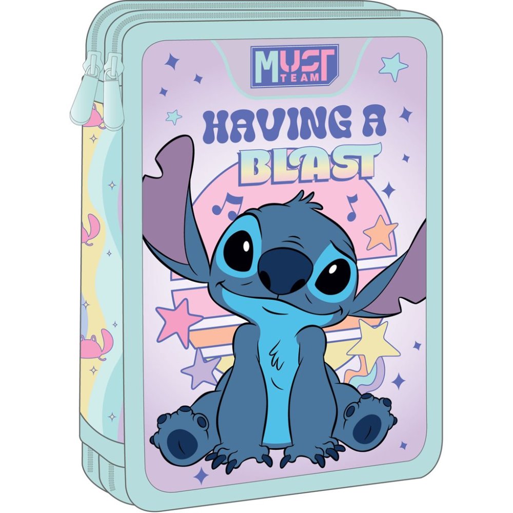 Lilo & Stitch Κασετίνα Διπλή Γεμάτη Having a Blast