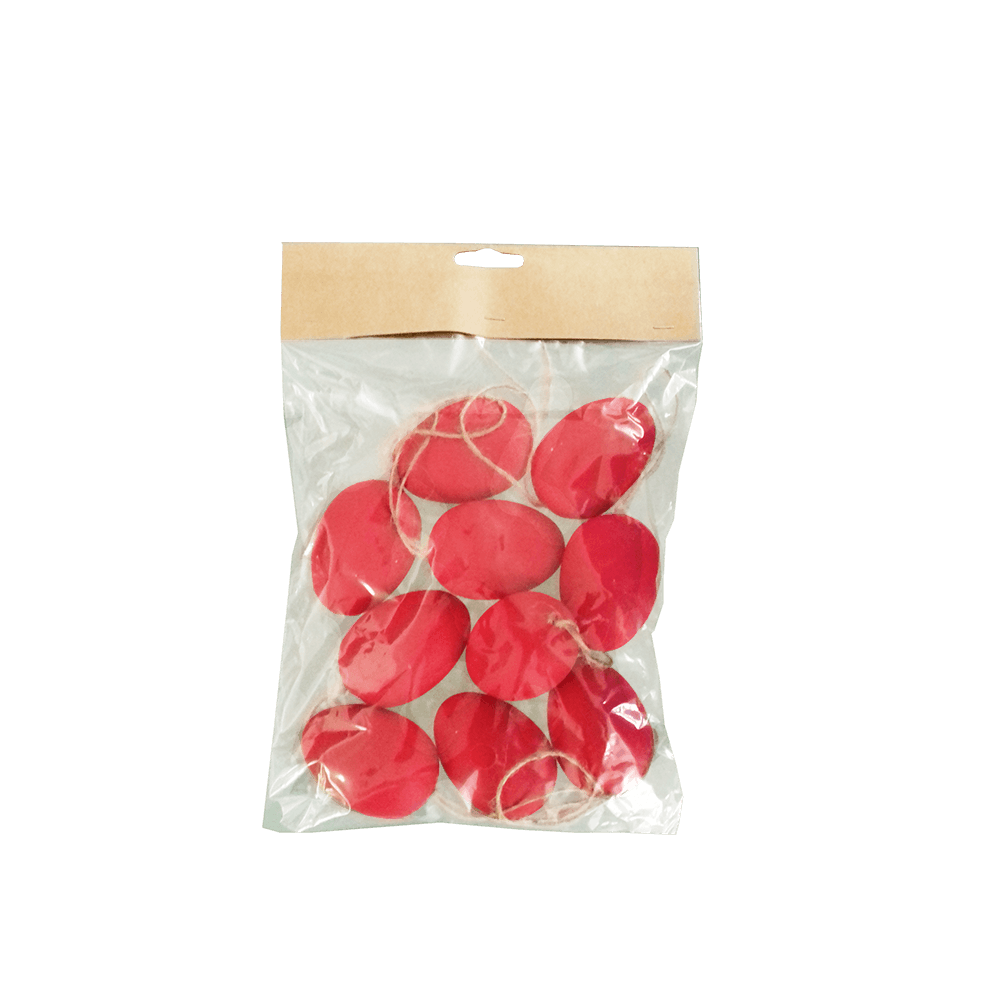 ΑΥΓΟ ΠΛΑΣΤΙΚΟ ΚΡΕΜΑΣΤΟ BLISTER 60mm ΚΟΚΚΙΝΟ 10 ΤΕΜΑΧΙΑ