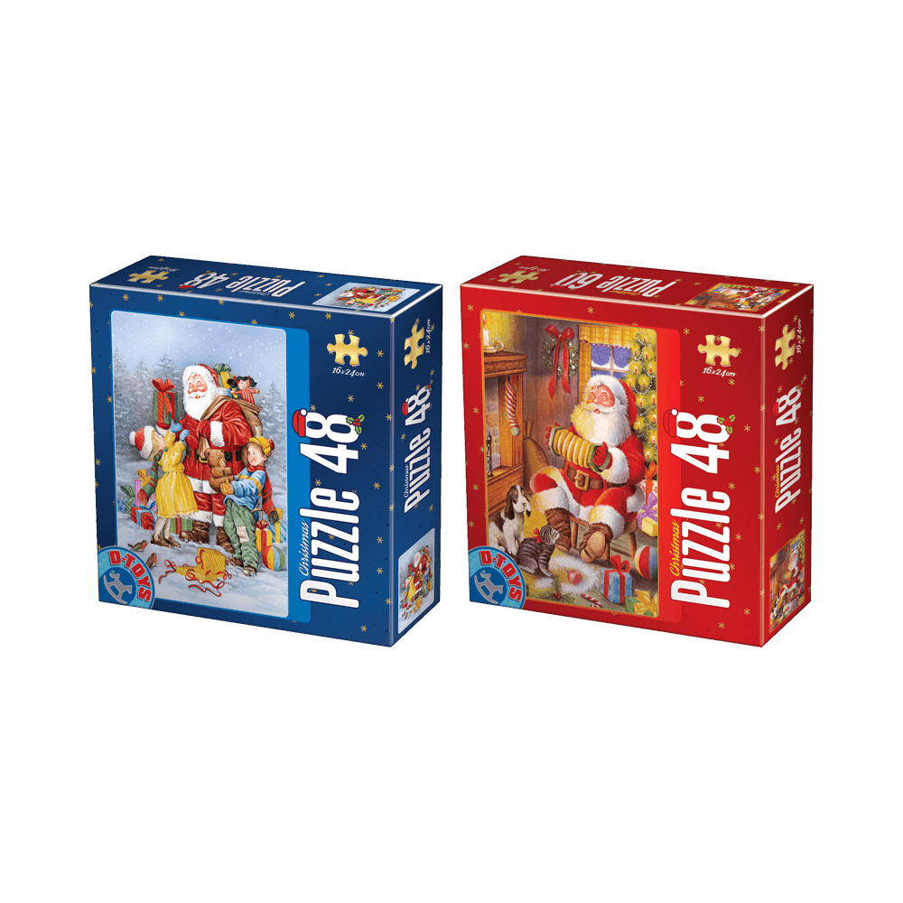 D-TOYS ΠΑΖΛ ΧΡΙΣΤΟΥΓΕΝΝΩΝ 48 ΚΟΜΜΑΤΙΑ 2 ΣΧΕΔΙΑ ΑΣΣΟΡΤΙ