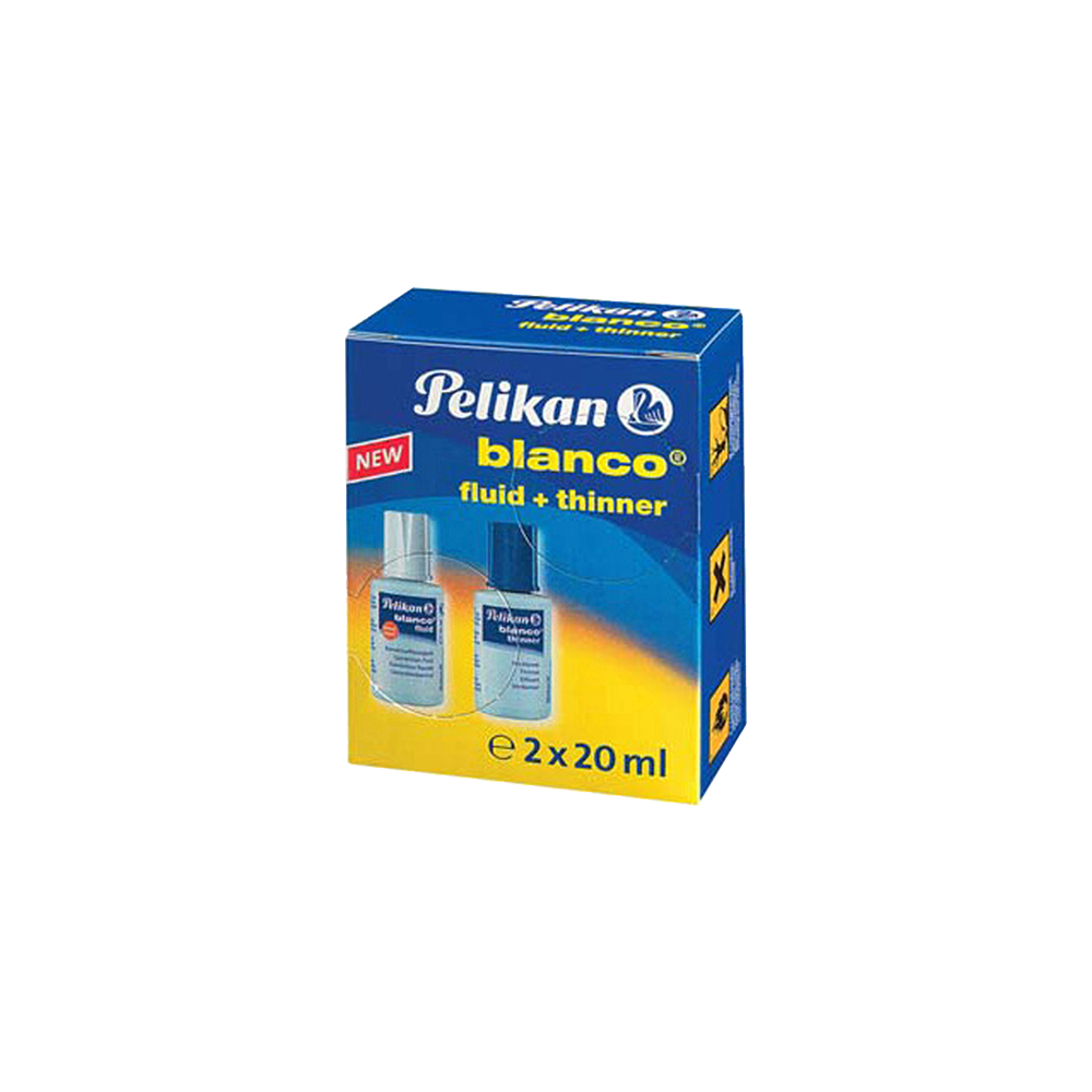 PELIKAN ΔΙΟΡΘΩΤΙΚΟ ΥΓΡΟ BLANCO 20ml ΔΙΠΛΟ  (Το προιόν πωλείται σε μεμονωμένα τεμάχια του ενός)