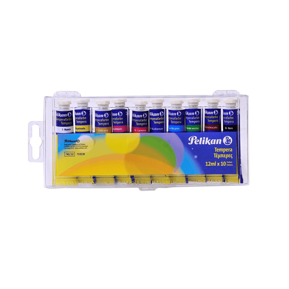 PELIKAN ΤΕΜΠΕΡΑ 12ml 740/10 Τ ΣΕΤ 10 ΧΡΩΜΑΤΑ PELIKAN ΤΕΜΠΕΡΑ 12ml 740/10 Τ ΣΕΤ 10 ΧΡΩΜΑΤΑ