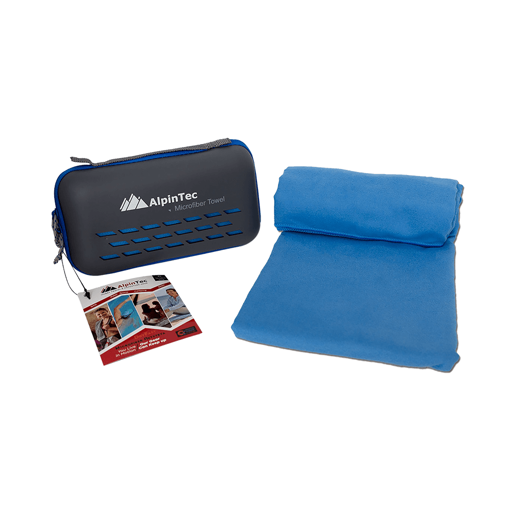 ALPINTEC ΠΕΤΣΕΤΑ MICROFIBER 60x120cm SUEDE EVA ΜΠΛΕ